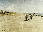 johan krouthen skagens sonderstrand oil on canvas